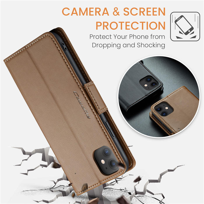 CaseMe iPhone 11 Wallet RFID Blocking Magnetic Buckle Case