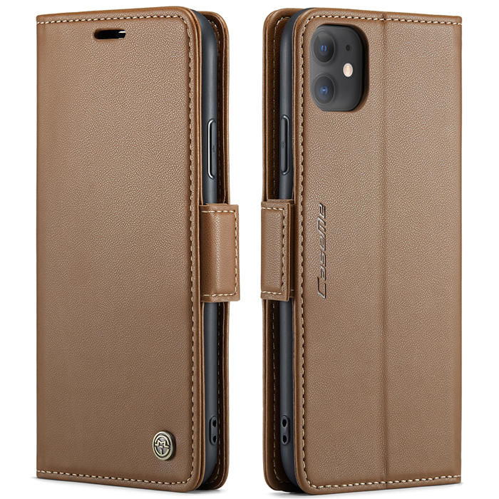 CaseMe iPhone 11 Wallet RFID Blocking Magnetic Buckle Case