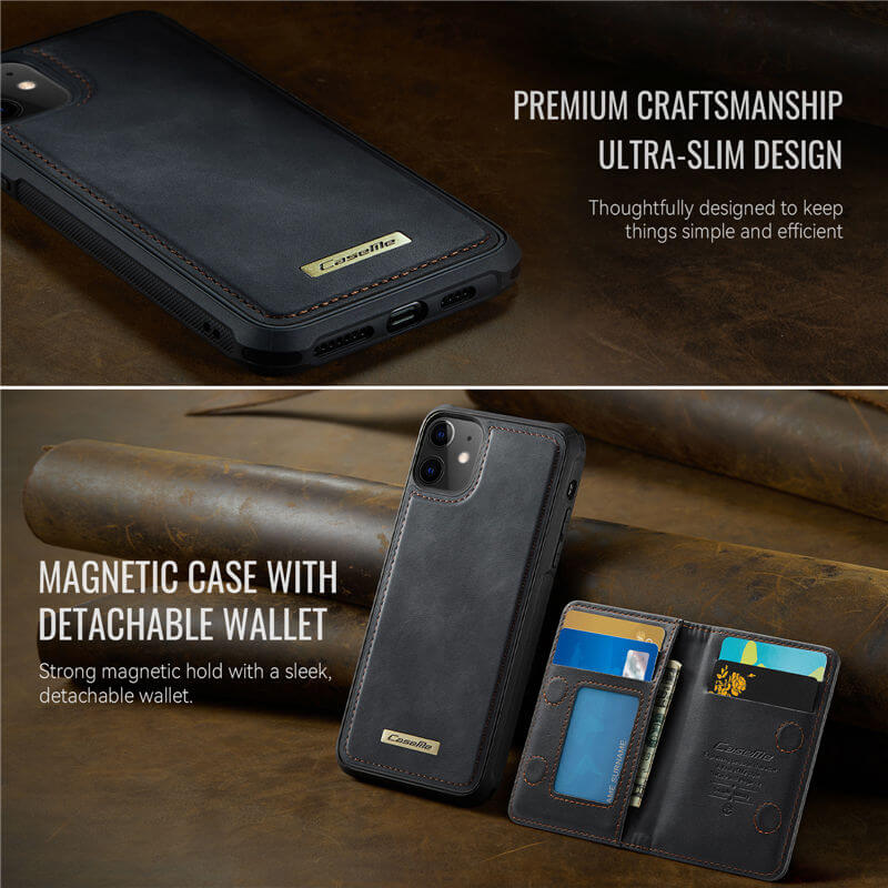 CaseMe iPhone 12 Pro Max 2-in-1 Magnetic Wallet Case