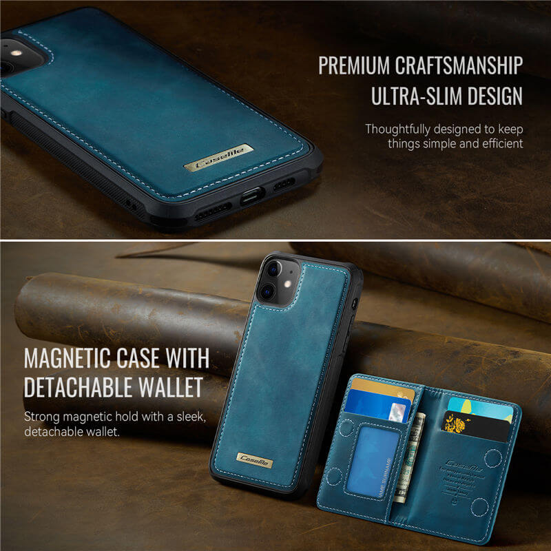 CaseMe iPhone 12 Pro Max 2-in-1 Magnetic Wallet Case