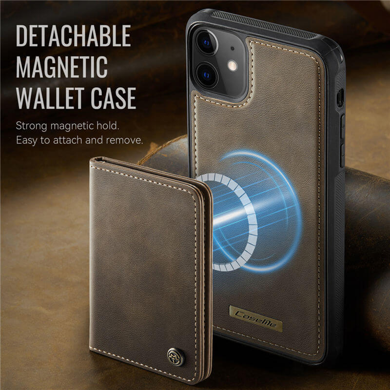 CaseMe iPhone 12 Pro Max 2-in-1 Magnetic Wallet Case