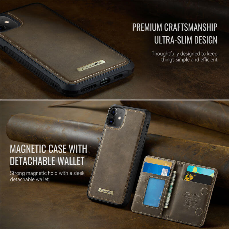 CaseMe iPhone 12 Pro Max 2-in-1 Magnetic Wallet Case