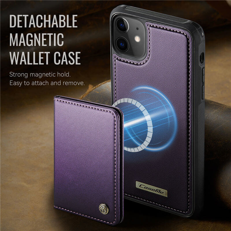 CaseMe iPhone 12 Pro Max 2-in-1 Magnetic Wallet Case