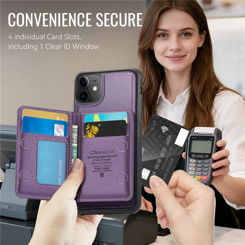 CaseMe iPhone 12 Pro Max 2-in-1 Magnetic Wallet Case