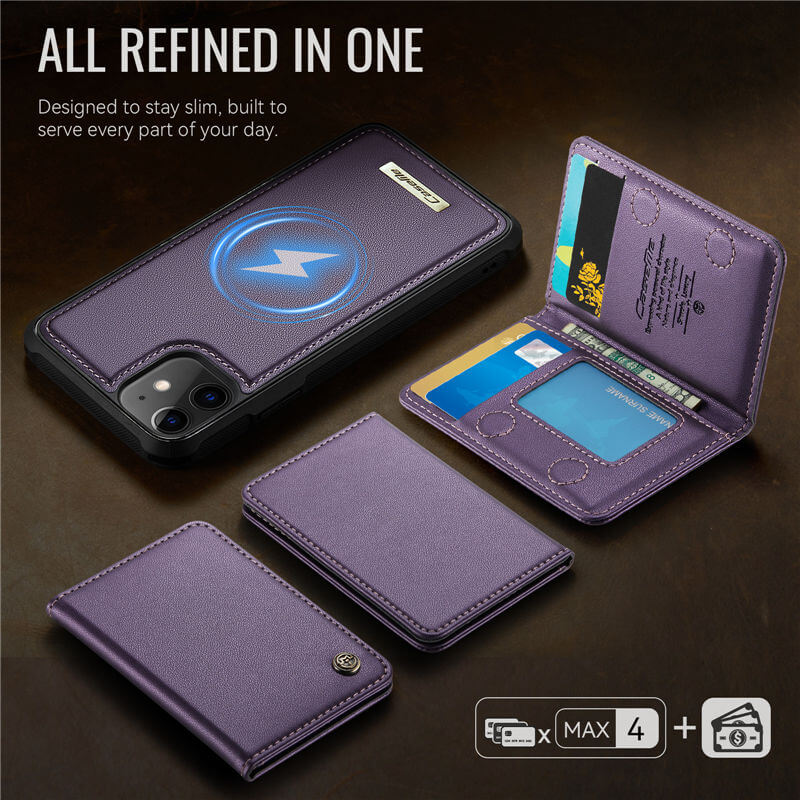 CaseMe iPhone 12 Pro Max 2-in-1 Magnetic Wallet Case