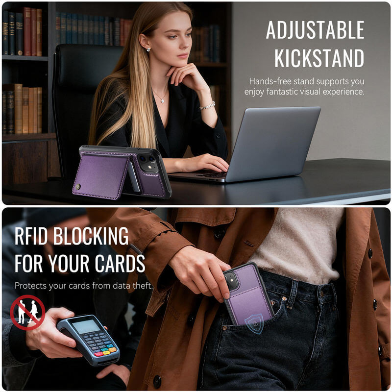 CaseMe iPhone 12 Pro Max 2-in-1 Magnetic Wallet Case