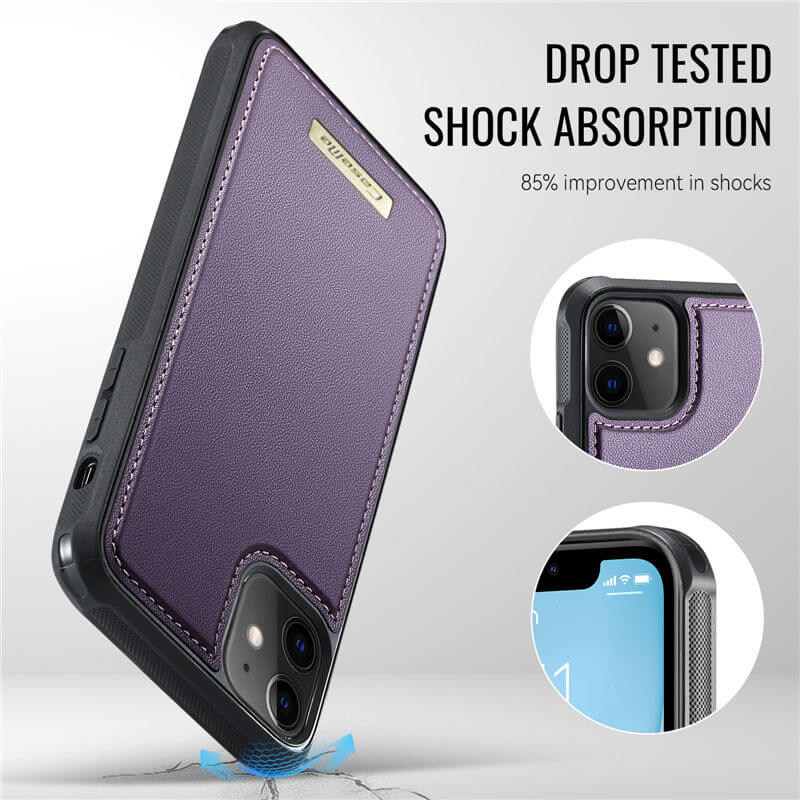 CaseMe iPhone 12 Pro Max 2-in-1 Magnetic Wallet Case