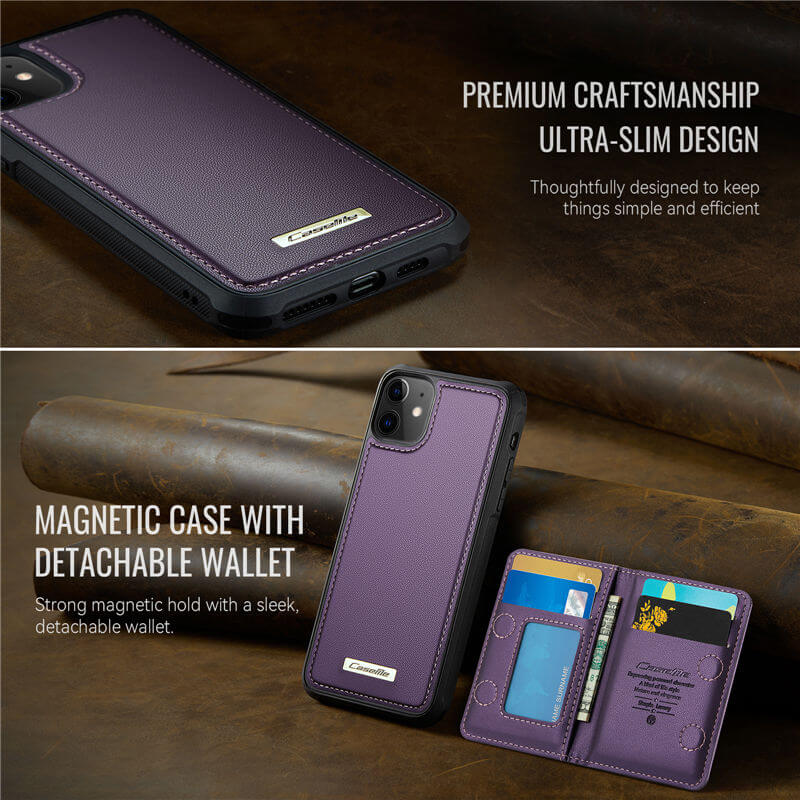 CaseMe iPhone 12 Pro Max 2-in-1 Magnetic Wallet Case