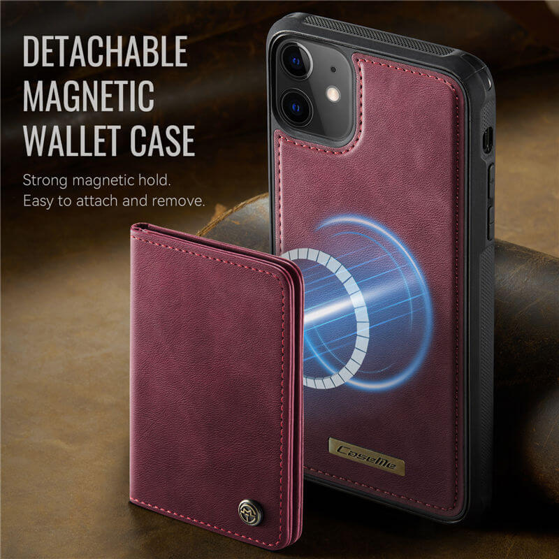 CaseMe iPhone 12 Pro Max 2-in-1 Magnetic Wallet Case