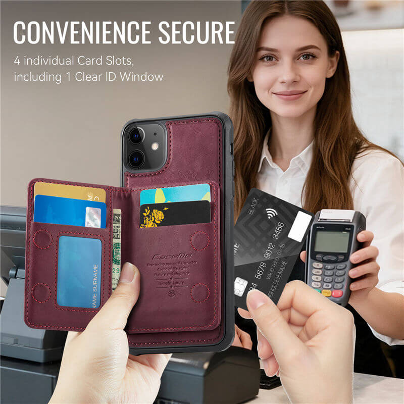 CaseMe iPhone 12 Pro Max 2-in-1 Magnetic Wallet Case