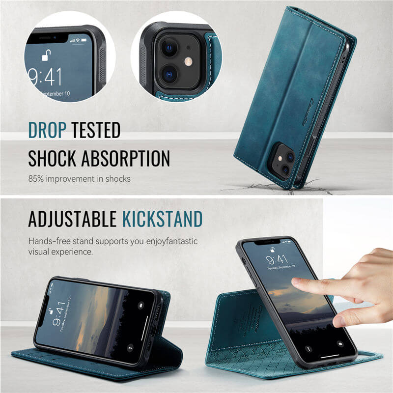 CaseMe iPhone 11 2-in-1 MagSafe Wallet Case with RFID Blocking