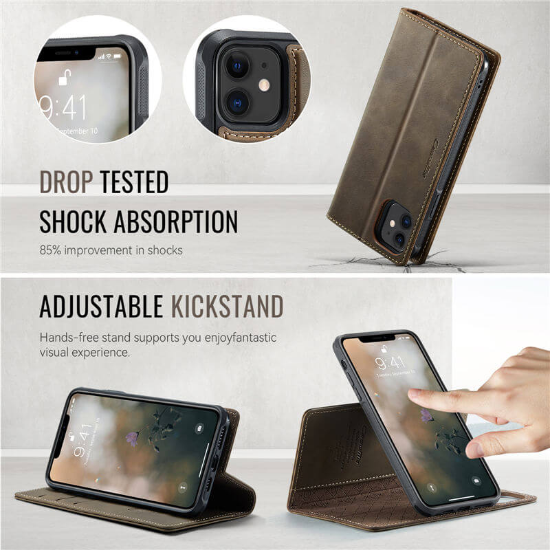 CaseMe iPhone 11 2-in-1 MagSafe Wallet Case with RFID Blocking