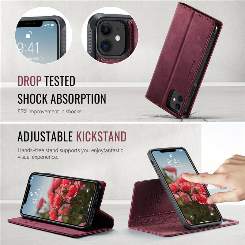 CaseMe iPhone 11 2-in-1 MagSafe Wallet Case with RFID Blocking