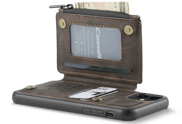 CaseMe iPhone 11 Zipper Pocket Card Slots Case