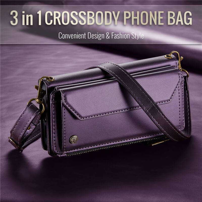 CaseMe iPhone 11 Pro Wallet RFID Blocking Crossbody Phone Case