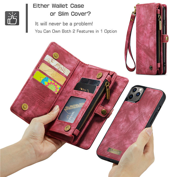 CaseMe iPhone 13 Pro Wallet Case with Wrist Strap