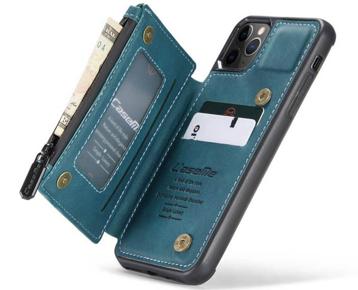 CaseMe iPhone 11 Pro Max Zipper Pocket Card Slots Case