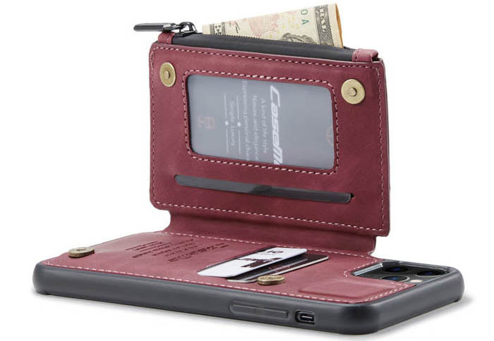 CaseMe iPhone 11 Pro Zipper Pocket Card Slots Case