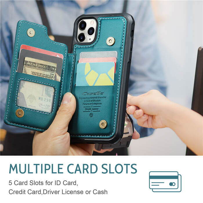 CaseMe iPhone 11 Pro Max RFID Blocking Card Holder Case