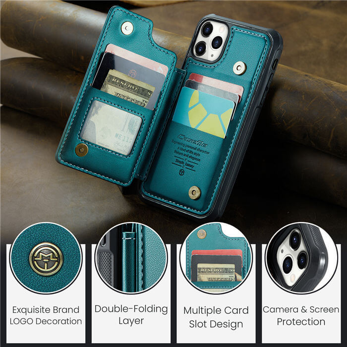 CaseMe iPhone 11 Pro Max RFID Blocking Card Holder Case