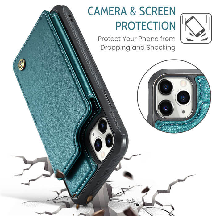 CaseMe iPhone 11 Pro Max RFID Blocking Card Holder Case
