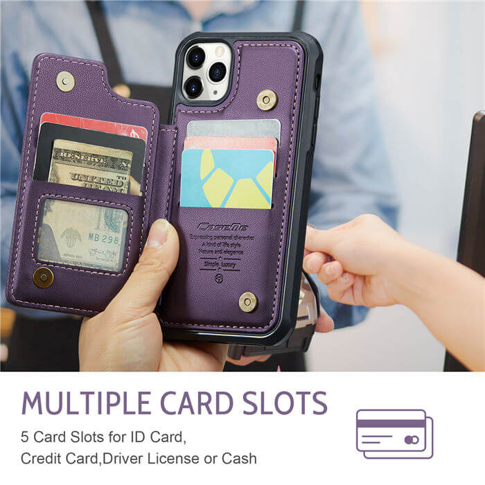 CaseMe iPhone 11 Pro Max RFID Blocking Card Holder Case
