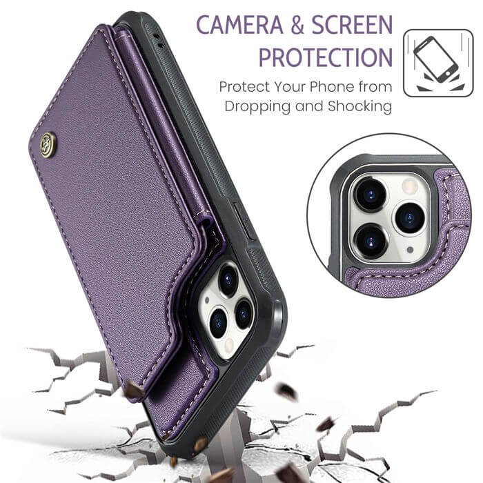 CaseMe iPhone 11 Pro Max RFID Blocking Card Holder Case