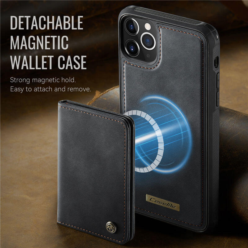 CaseMe iPhone 12 Pro Max 2-in-1 Magnetic Wallet Case