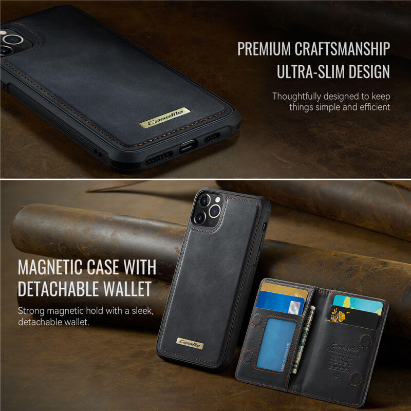 CaseMe iPhone 12 Pro Max 2-in-1 Magnetic Wallet Case