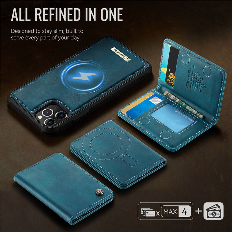 CaseMe iPhone 12 Pro Max 2-in-1 Magnetic Wallet Case