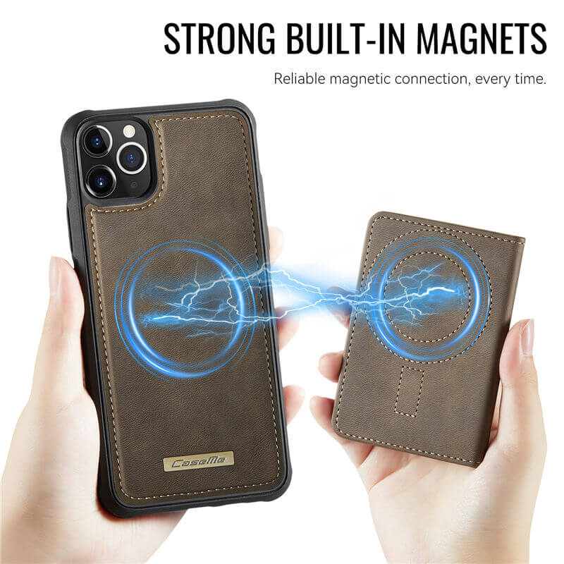 CaseMe iPhone 12 Pro Max 2-in-1 Magnetic Wallet Case