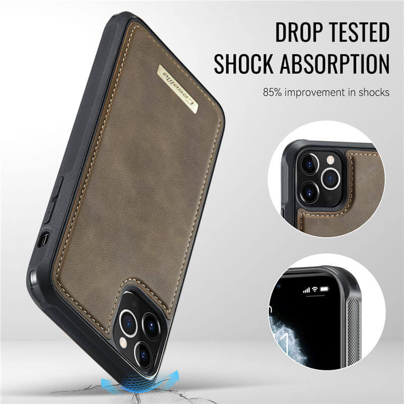 CaseMe iPhone 12 Pro Max 2-in-1 Magnetic Wallet Case