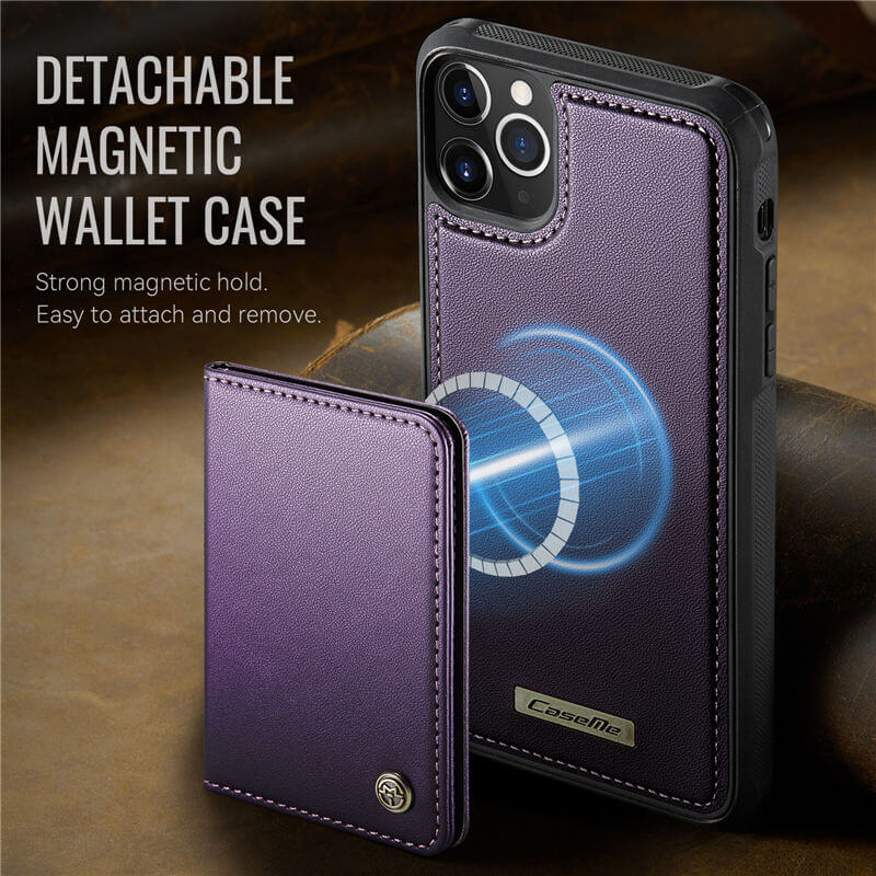CaseMe iPhone 12 Pro Max 2-in-1 Magnetic Wallet Case