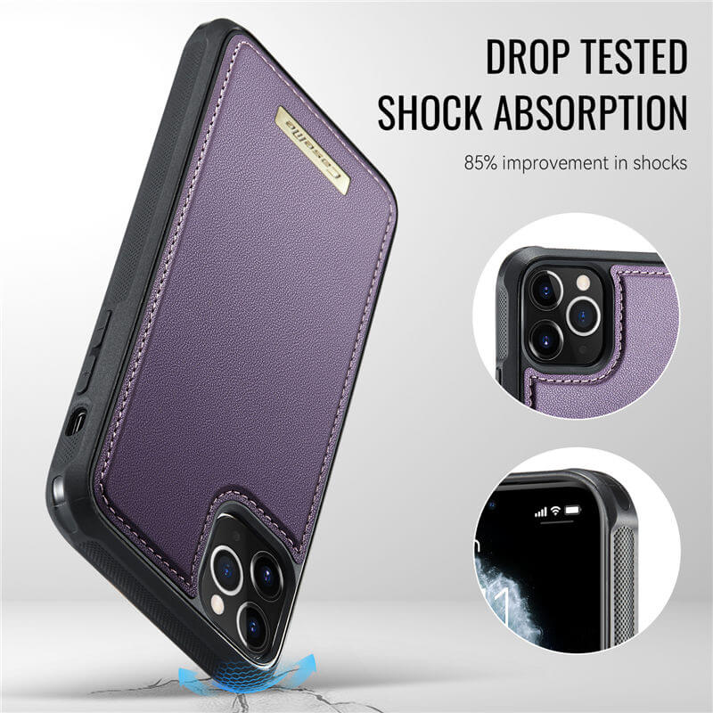 CaseMe iPhone 12 Pro Max 2-in-1 Magnetic Wallet Case