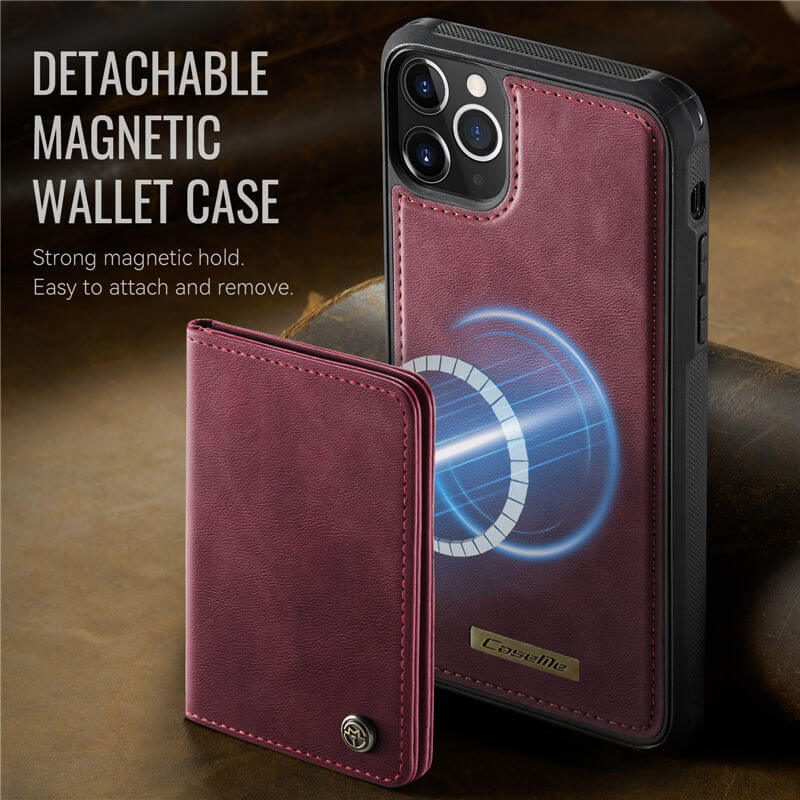 CaseMe iPhone 12 Pro Max 2-in-1 Magnetic Wallet Case