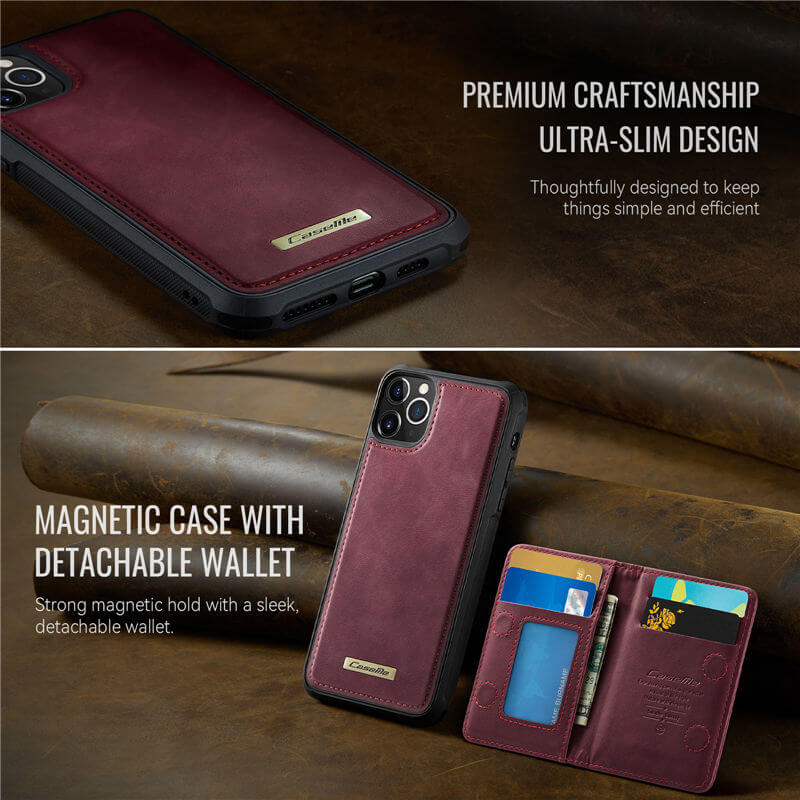 CaseMe iPhone 12 Pro Max 2-in-1 Magnetic Wallet Case