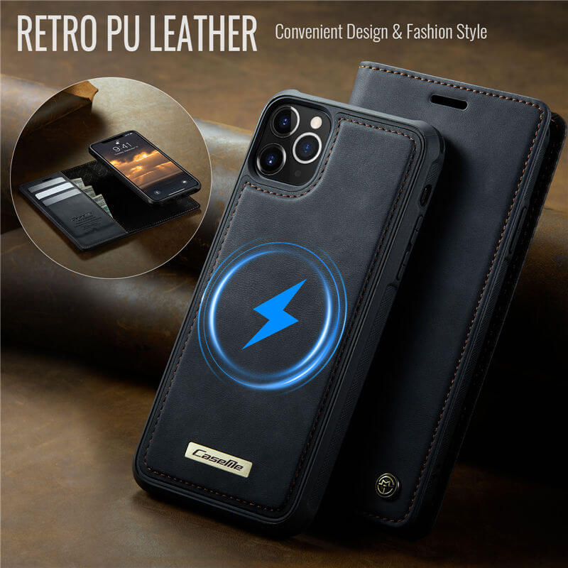 CaseMe iPhone 11 Pro Max 2-in-1 MagSafe Wallet Case with RFID Blocking