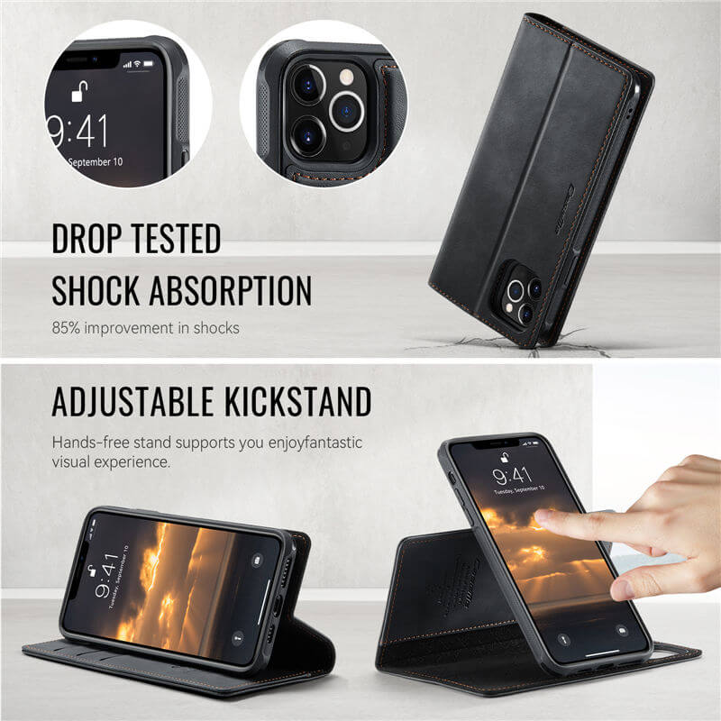 CaseMe iPhone 11 Pro Max 2-in-1 MagSafe Wallet Case with RFID Blocking