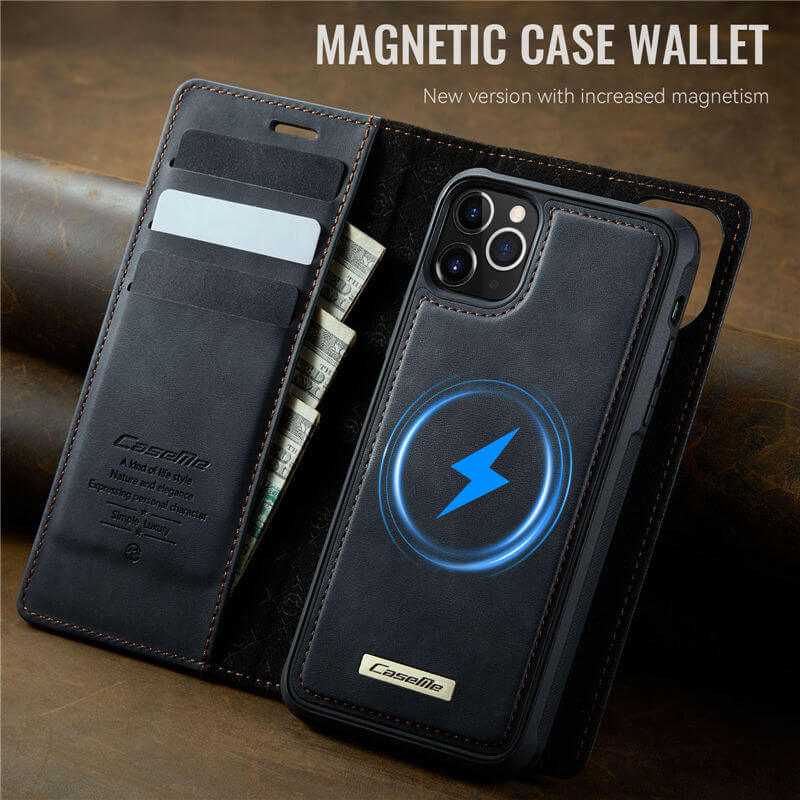 CaseMe iPhone 11 Pro Max 2-in-1 MagSafe Wallet Case with RFID Blocking