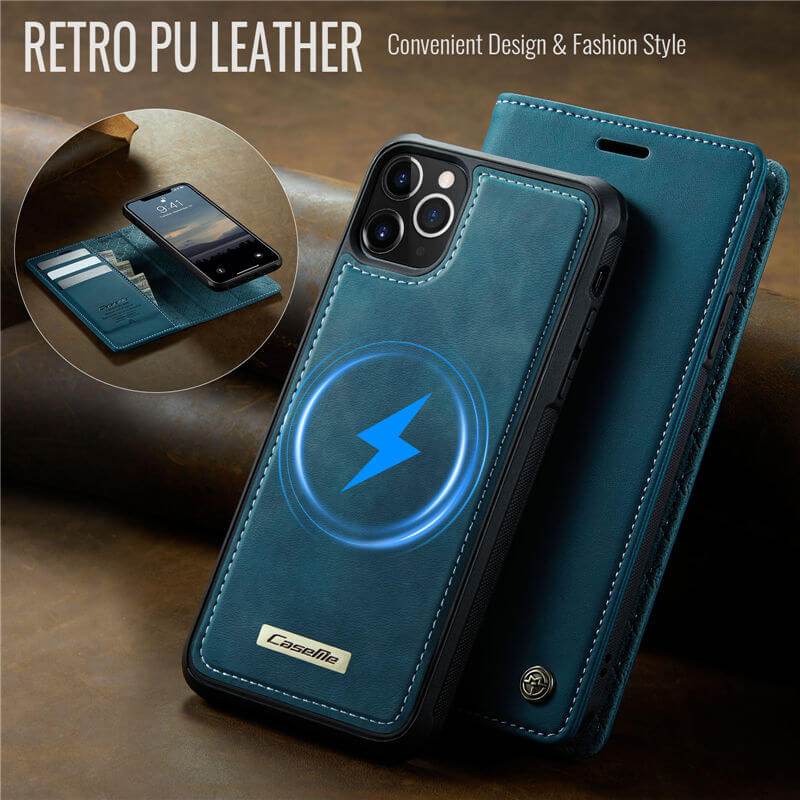 CaseMe iPhone 12/12 Pro 2-in-1 MagSafe Wallet Case with RFID Blocking