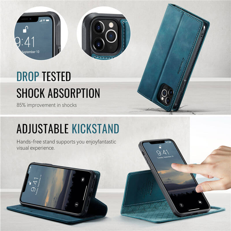 CaseMe iPhone 12/12 Pro 2-in-1 MagSafe Wallet Case with RFID Blocking