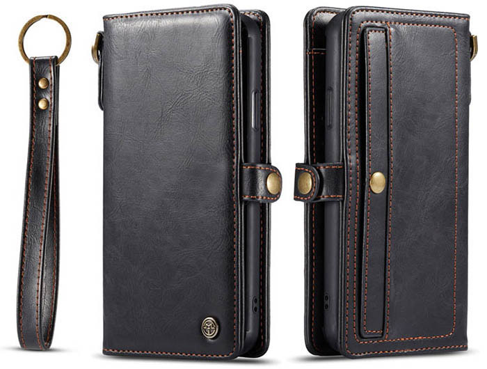 CaseMe iPhone 11 Pro Wallet Magnetic Detachable 2 in 1 Case With Wrist Strap