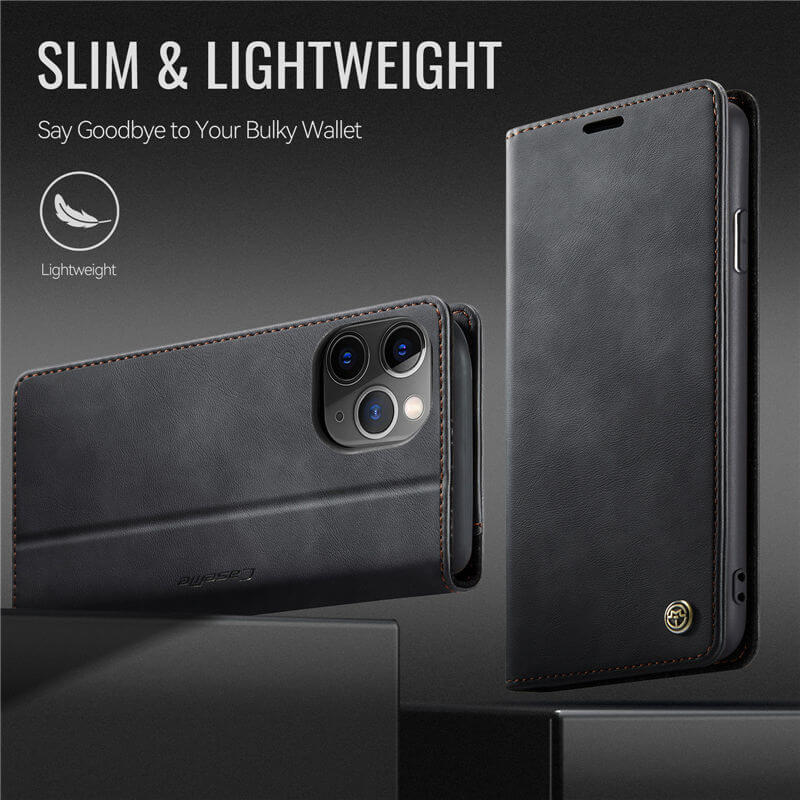 CaseMe iPhone 11 Pro Magnetic Wallet Case with RFID Blocking