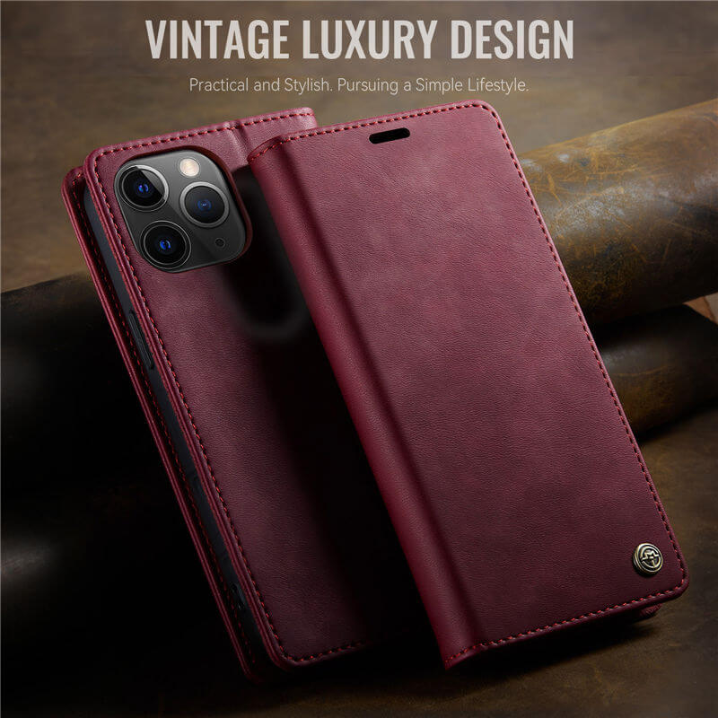 CaseMe iPhone 11 Pro Magnetic Wallet Case with RFID Blocking