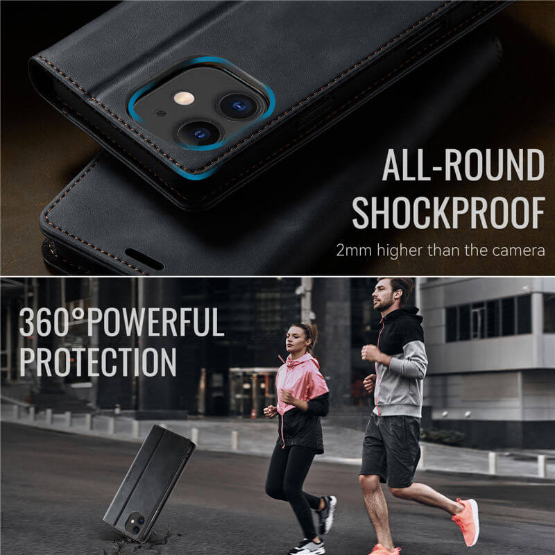 CaseMe iPhone 11 Magnetic Wallet Case with RFID Protection