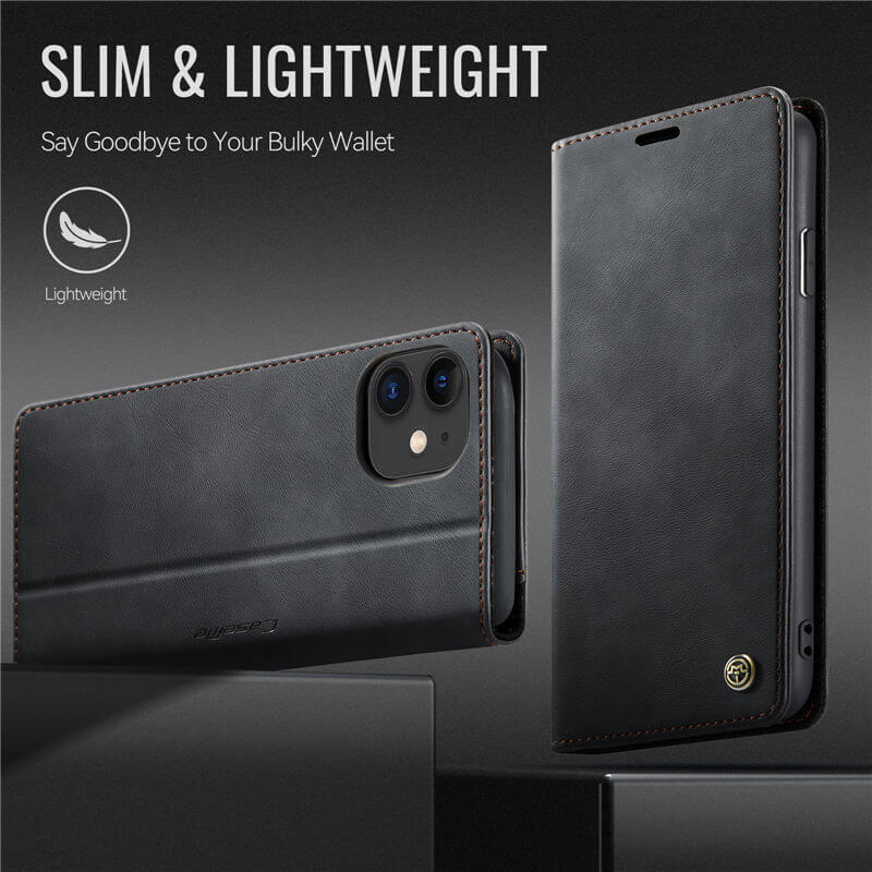 CaseMe iPhone 11 Magnetic Wallet Case with RFID Protection