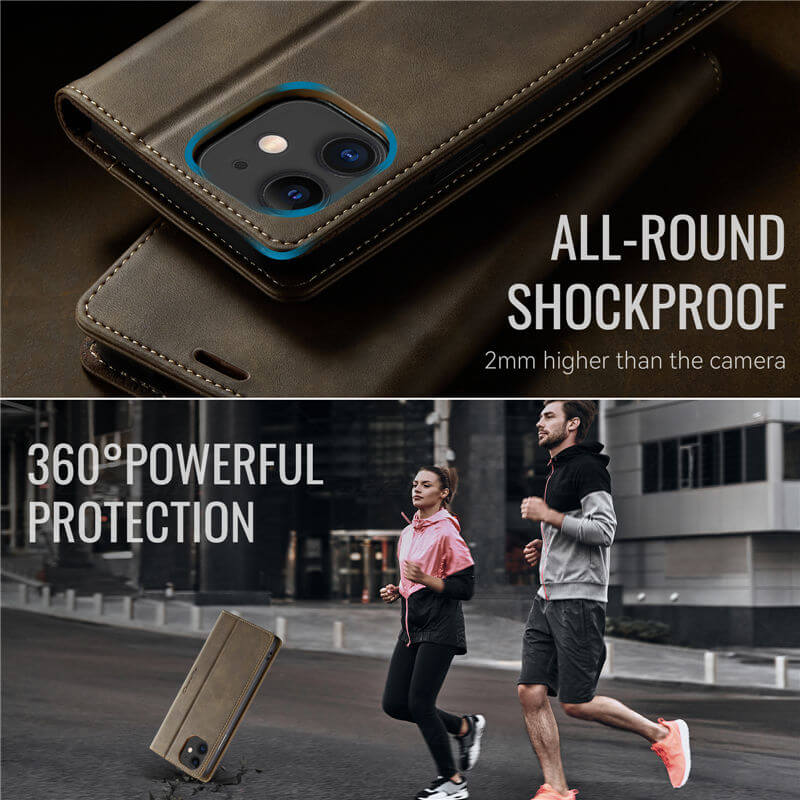 CaseMe iPhone 11 Magnetic Wallet Case with RFID Protection