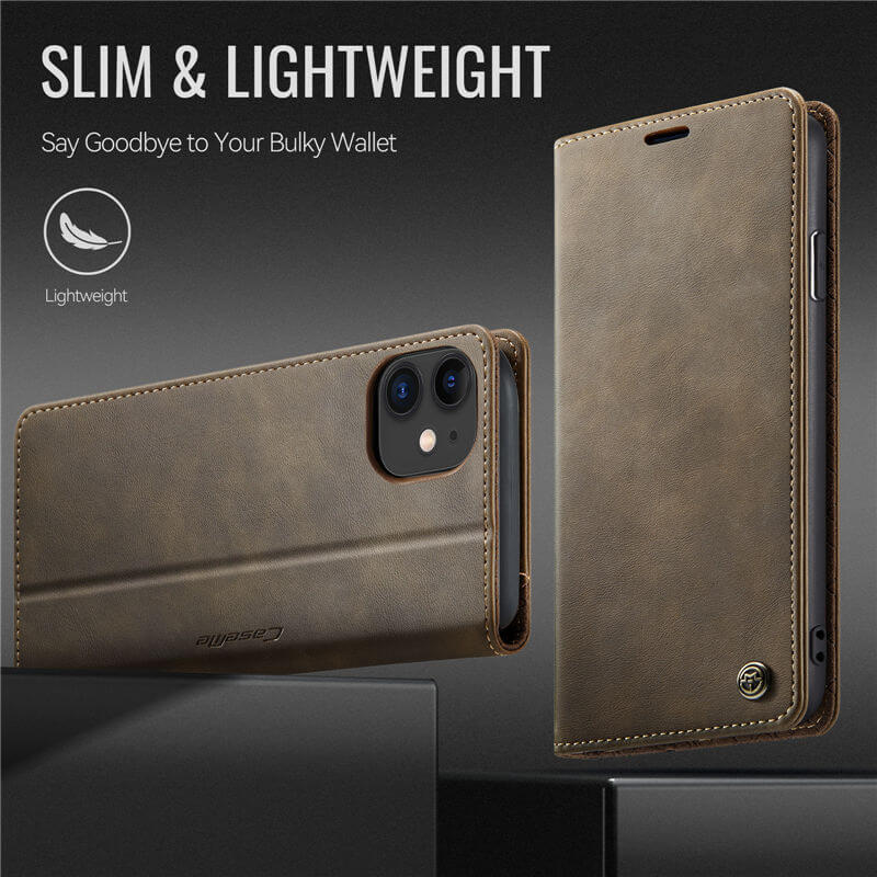 CaseMe iPhone 11 Magnetic Wallet Case with RFID Protection