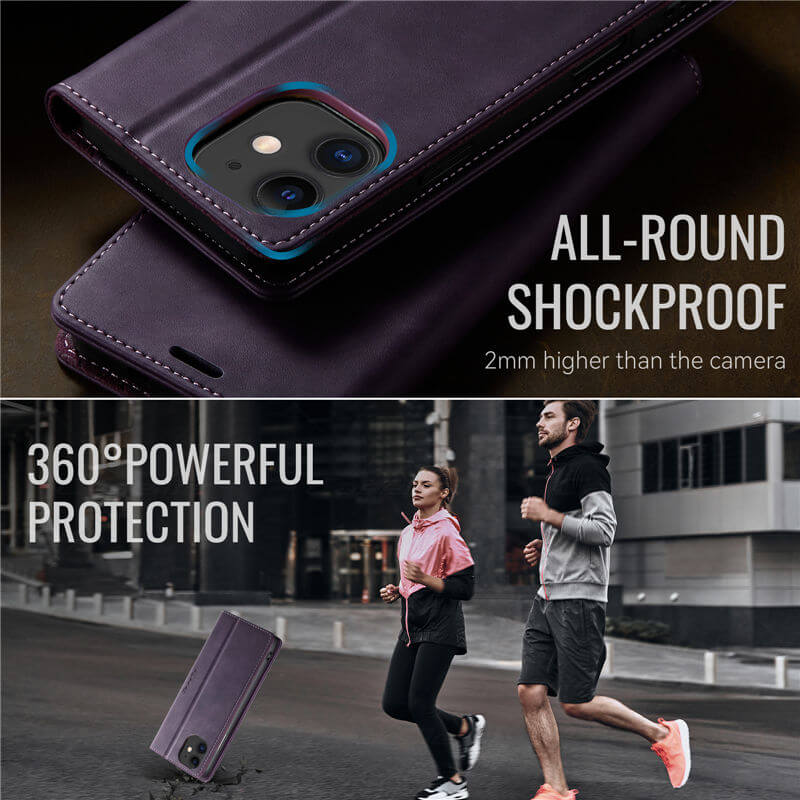 CaseMe iPhone 11 Magnetic Wallet Case with RFID Protection
