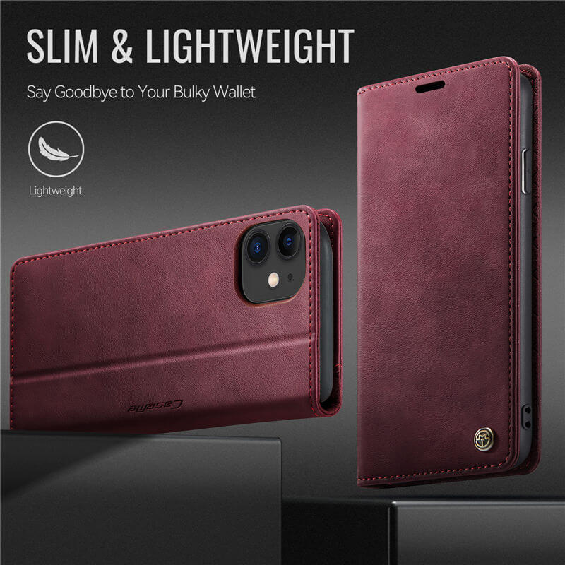 CaseMe iPhone 11 Magnetic Wallet Case with RFID Protection